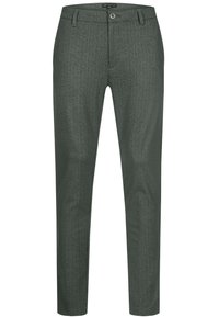 Chinos - green herringbone