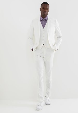 PLAIN MENS SUIT - Traje - white
