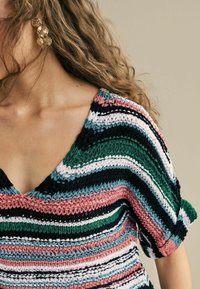 Next SHORT SLEEVE STITCH  - Majica kratkih rukava s printom - multi stripe