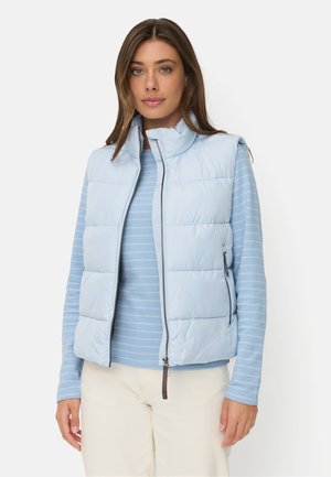 camel active, WINDDICHTE WESTE MIT REISSVERSCHLUSSTASCHEN - Vest - light blue