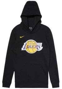 Nike Performance Nba Los Angeles Lakers Hoodie Logo Kapuzenpullover Black Schwarz Zalando De