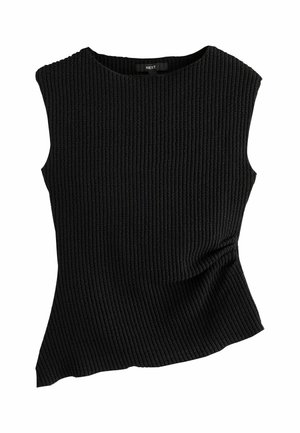 Next, REGULAR FIT - TEXTURE ASYMMETRIC SLEEVELESS TOP - Top - black