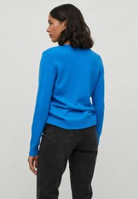 VILA VIRIL V-NECK L/S - Jumper - french blue