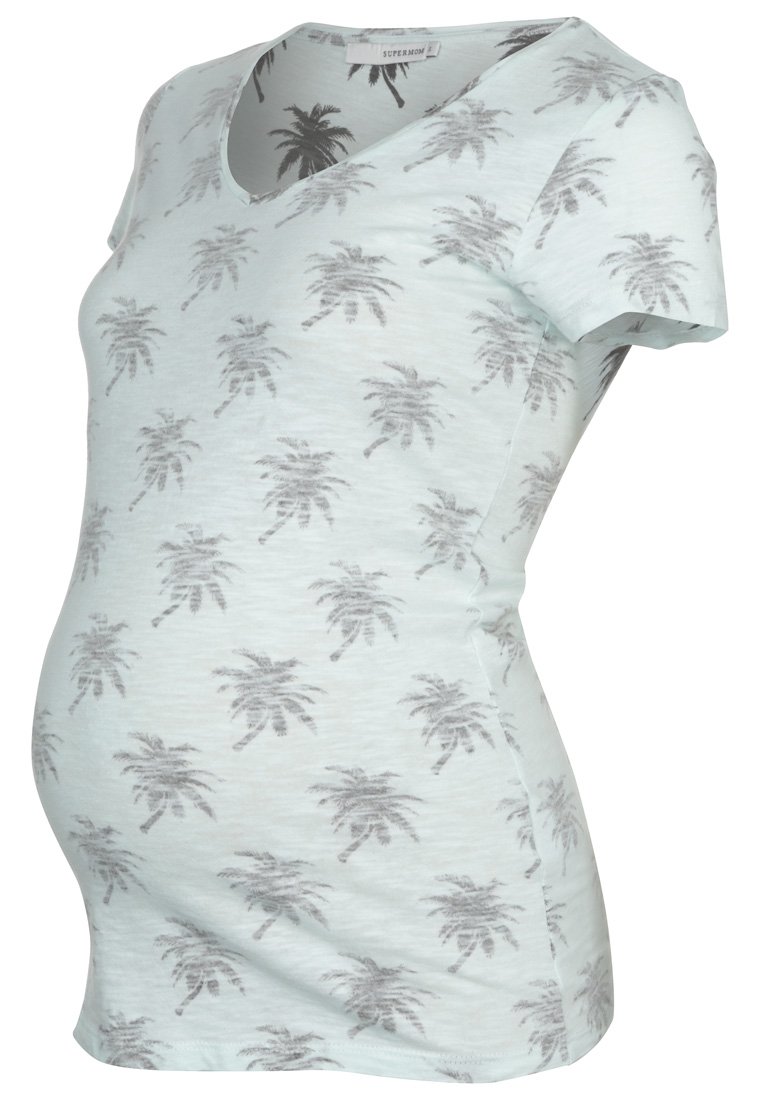 Supermom T-shirt print mintgroen