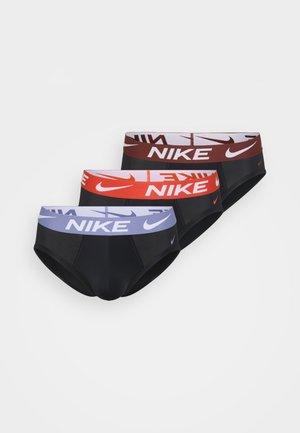 HIP BRIEF 3 PACK - Nohavičky/Slipy - black red/black dark red/black indigo