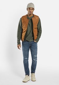 Redefined Rebel STOCKHOLM DESTROY - Slim fit jeans - blue denim