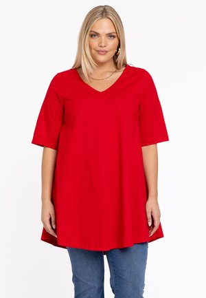 YOEK WITH SHORT SLEEVES - Tuniek - red