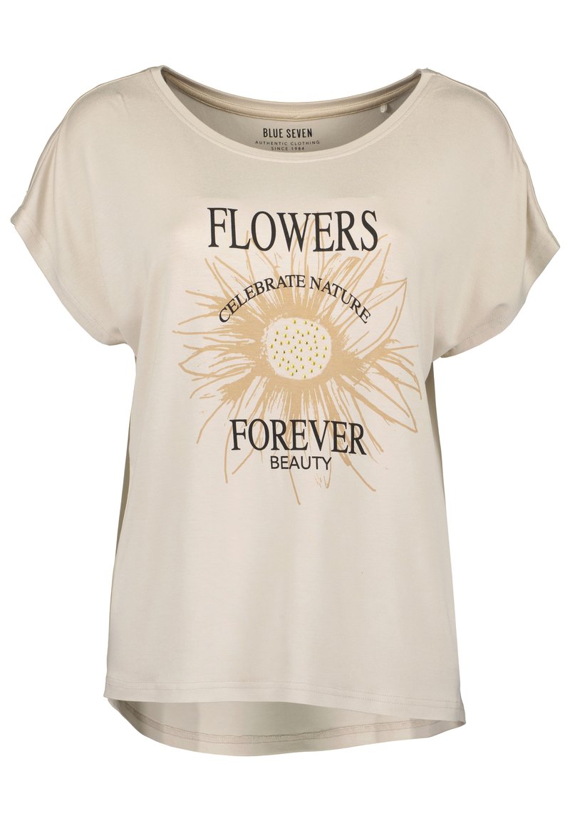 BLUE SEVEN T-shirt print beige