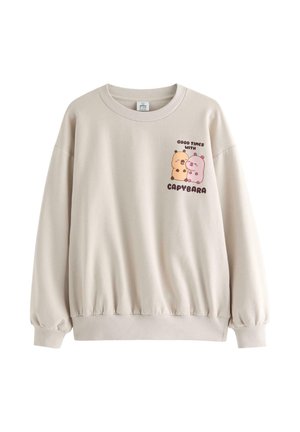 Lindex CAPYFUN WITH BRUSHED INSIDE - Sweater - light beige