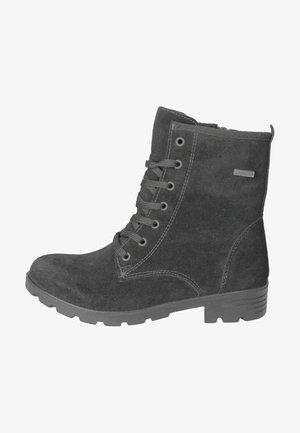 Lace-up ankle boots - schwarz