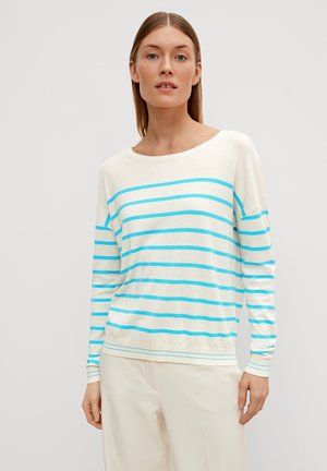 comma Strickpullover - türkis