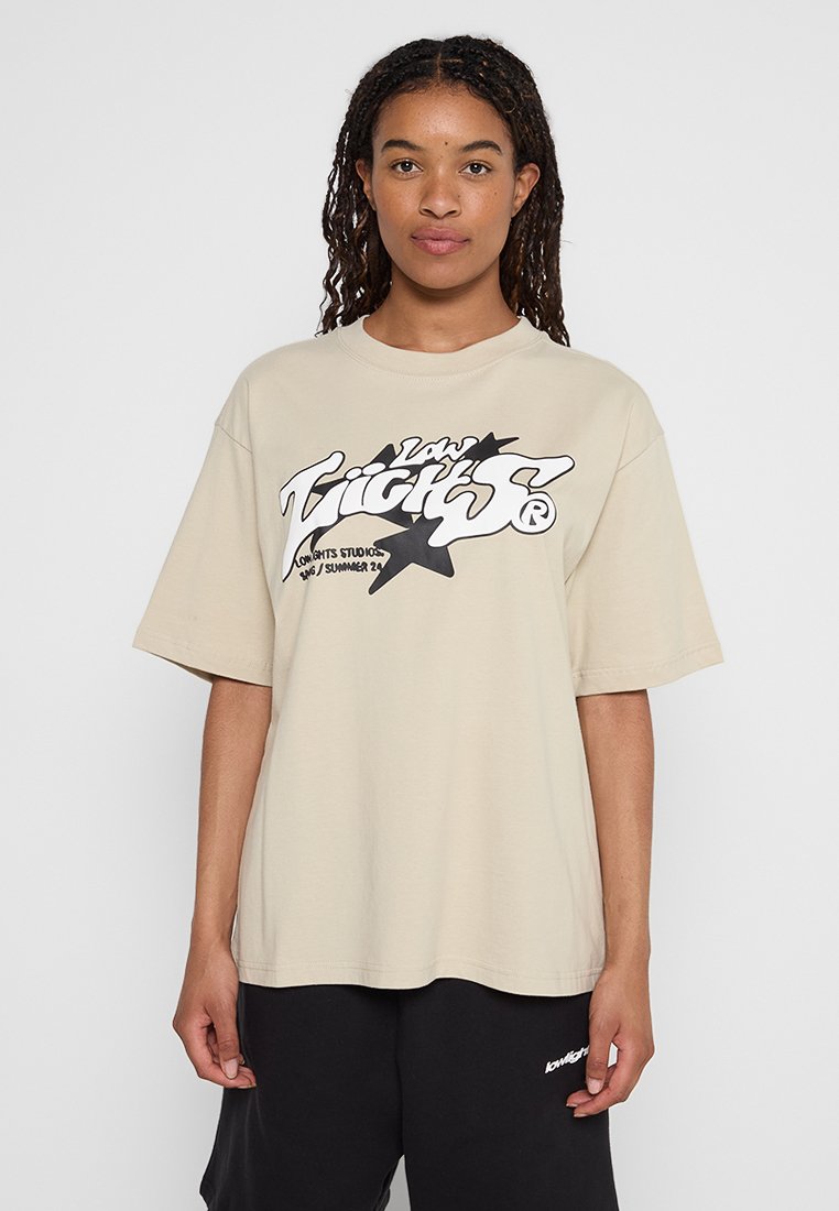 LOW LIGHTS STUDIOS® T-shirt print crème LOW LIGHTS STUDIOS® T-shirt print crème