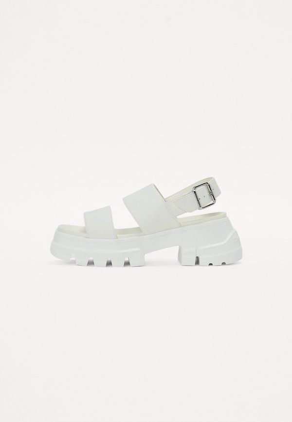 CHUNKY CITY - Platform sandals - ecru