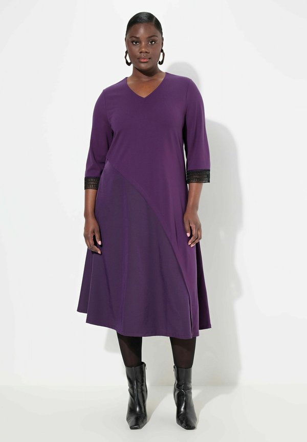 Jerseykleid - dark violet