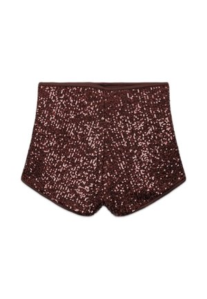 Terranova, CON PAILLETTES ALL OVER - Shorts - cacao
