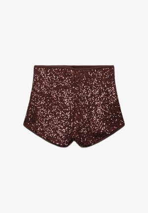 Terranova, CON PAILLETTES ALL OVER - Shorts - cacao
