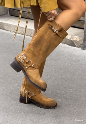 sacha, BIKER MIT SCHNALLEN - Cowboy-/Bikerlaarzen - brown