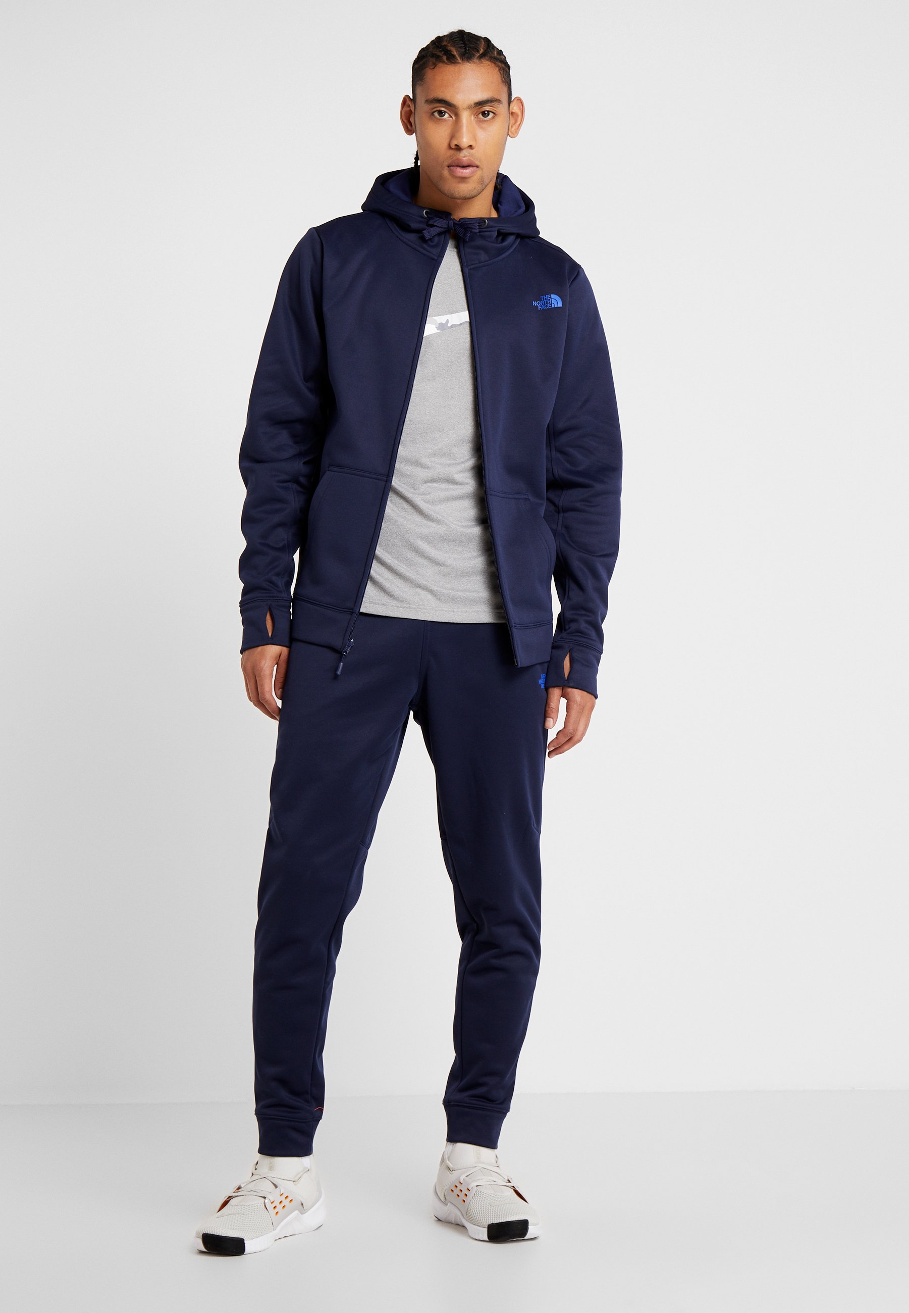 mens grey north face tracksuit