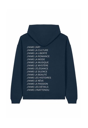 JAIME MIRA OVERSIZED PRINT - Sweat à capuche - dark blue