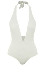 Trendyol Dames Gedetailleerd badpak terug One Piece Swimsuit, Zwart, 34