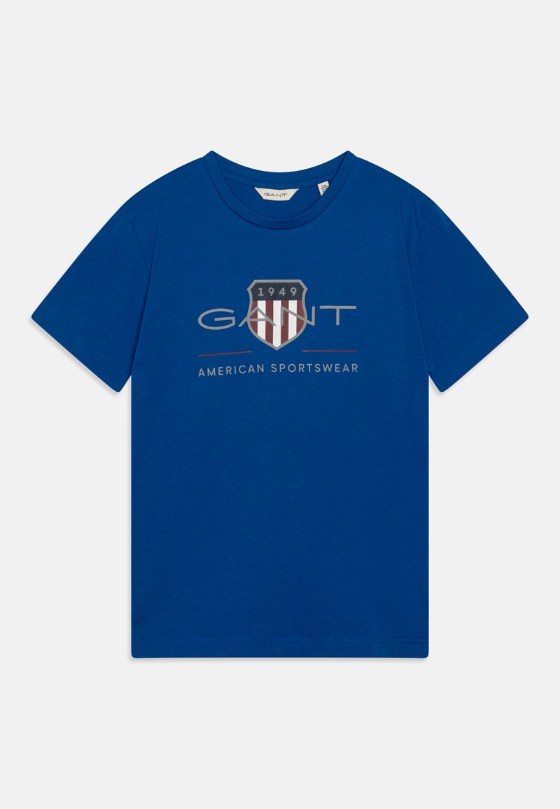 GANT ARCHIVE SHIELD UNISEX - Triko s potiskem - lapis blue