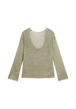 STUDIO WITH V-SHAPED PLUNGING BACK - Jumper - khaki