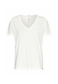 MIT V-AUSSCHNITT - T-shirts basic - milk white