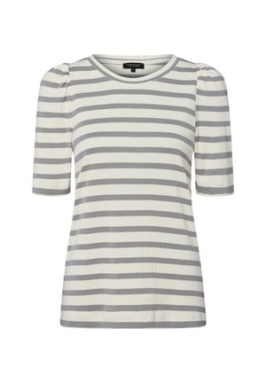 T-shirt con stampa - ecru grau