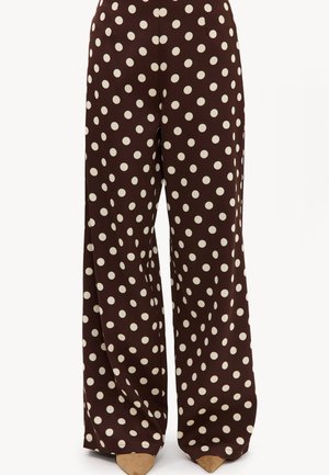 LOAVIES, THE VOW THAT ENDURES - Pantalon classique - dots small   brown