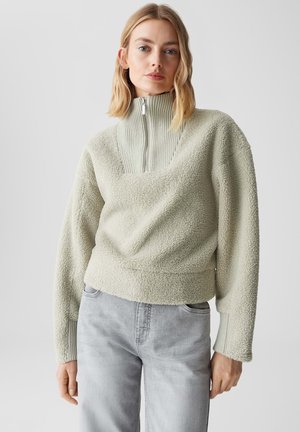 SOFT RELAXED FIT LOOK LOCKERE PASSFORM - Fleece trui - soft matcha