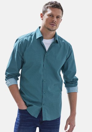 LANGARM - Shirt - grün gemustert