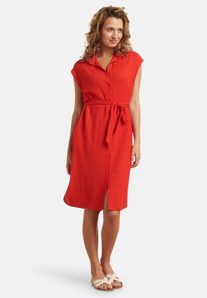 Shirt dress - red