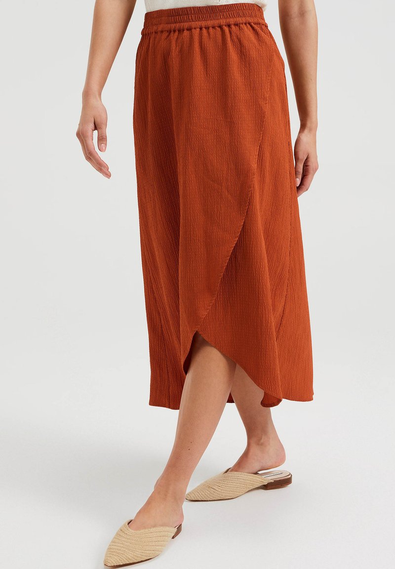 WE Fashion Wrap skirt brown Zalando.de