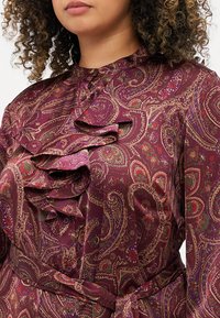Lauren Ralph Lauren Woman ADEOLA LONG SLEEVE DAY DRESS - Dnevna haljina - burgundy/multi