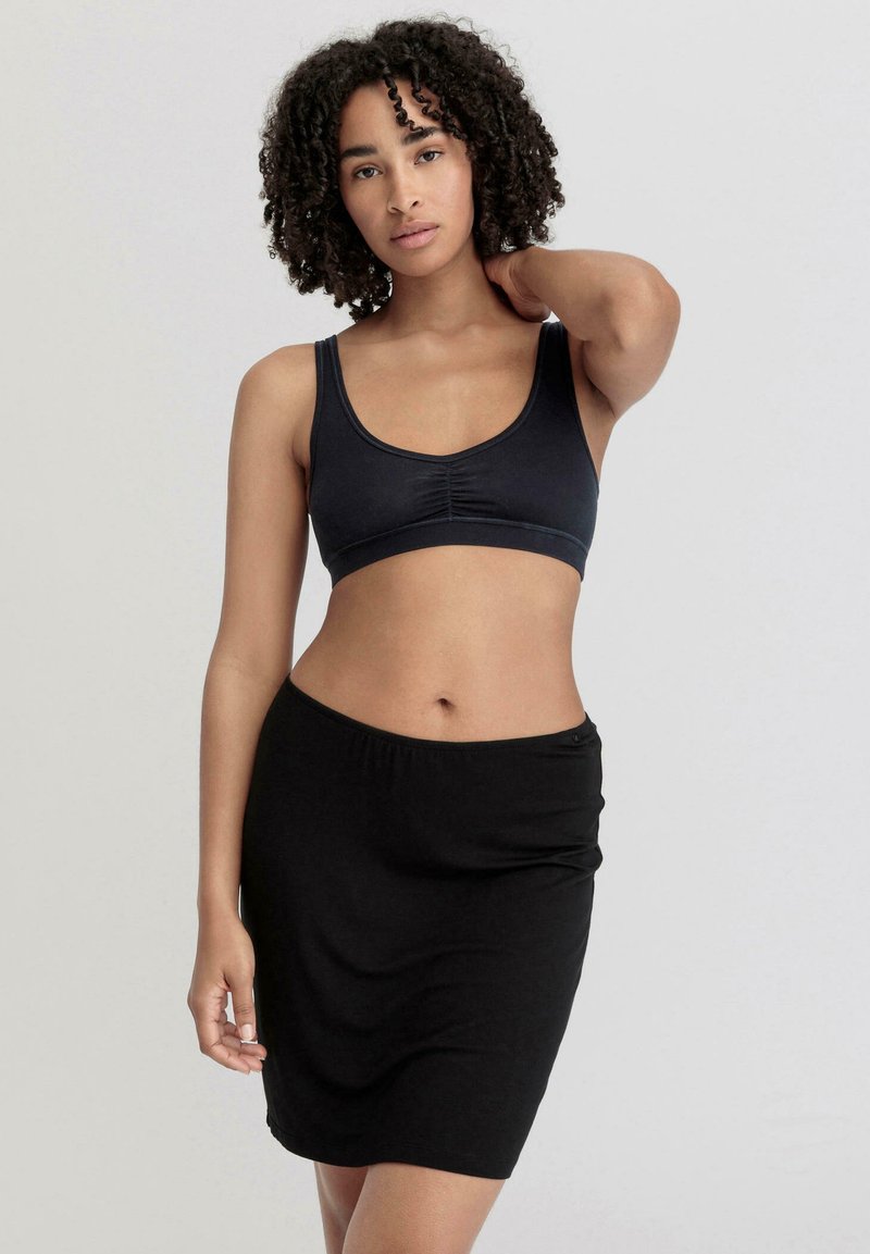 hessnatur A-Linien-Rock - schwarz