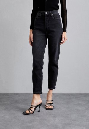 Straight leg jeans - black denim