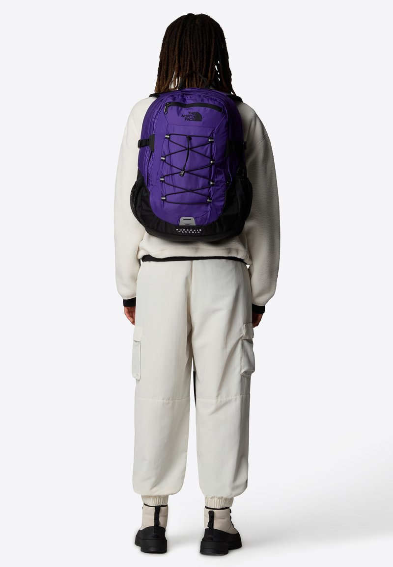north face borealis backpack black purple The Trail Constructed with durable materials The North Face Women Borealis