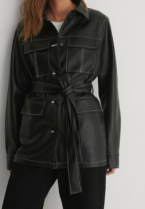 Halflange jas - black