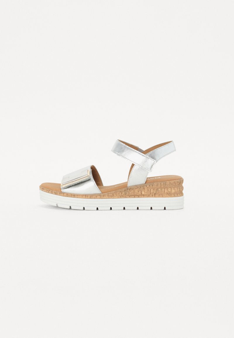 Gabor Comfort - Platform sandals - silber, Enlarge
