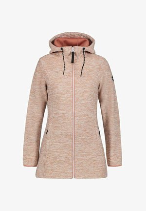 Short coat - rosa-weiß-meliert