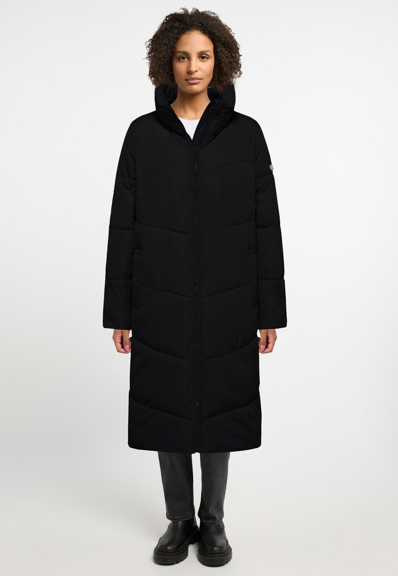 Frieda & Freddies Quilted Black Puffa Jacket 3702 Col 99 main image 1