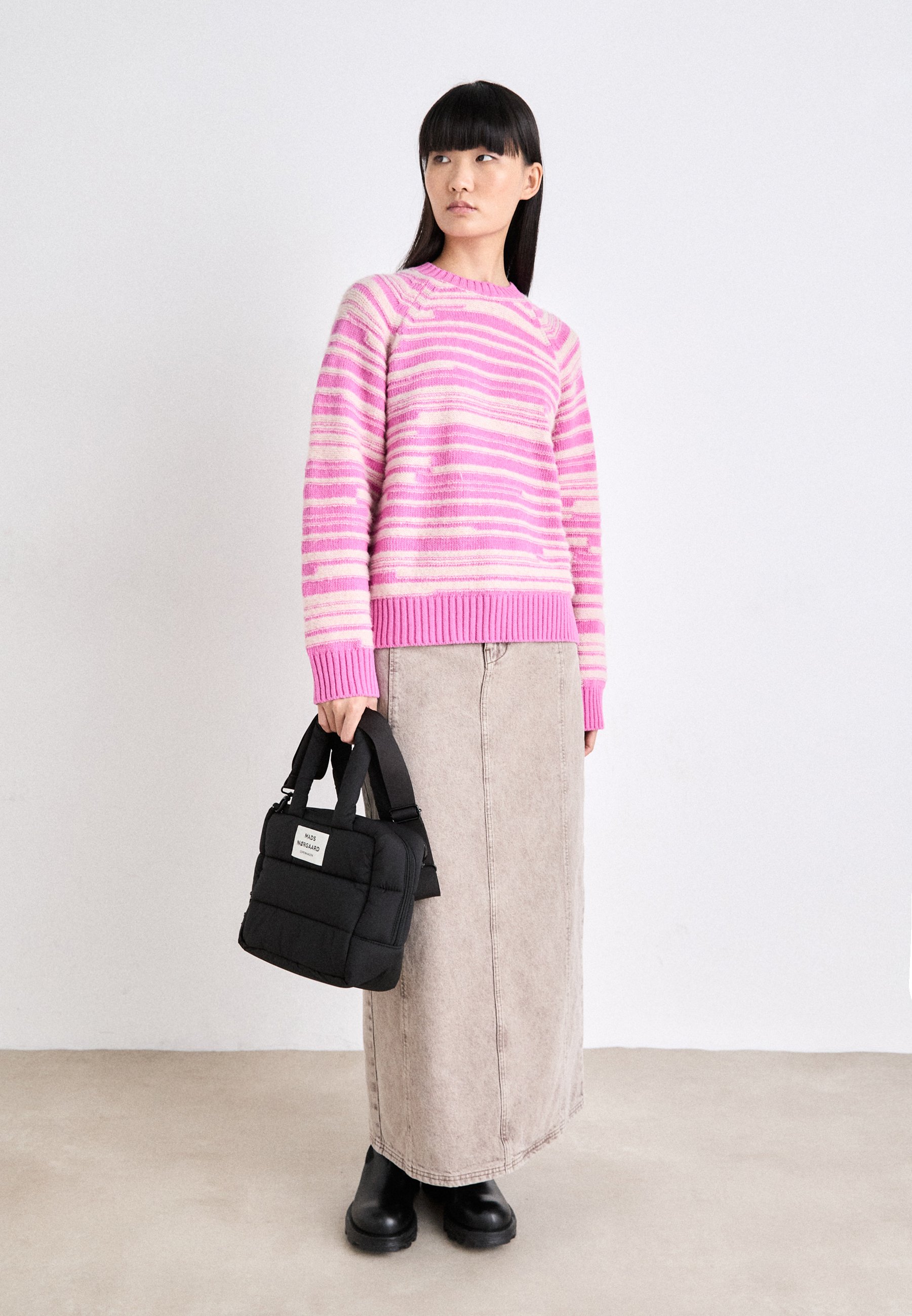 売れ筋商品|||マッズ ノーガード ニット&セーター レディース アウター GERARD KILIAN - Jumper - fuchsia pink Acne Studios - ジャカードセーター - ピンク/レッド