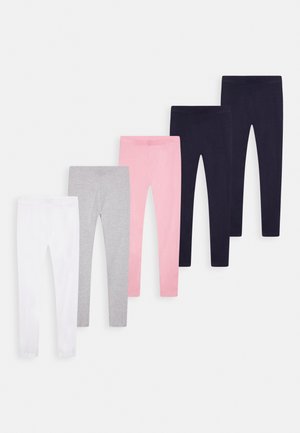 5 PACK - Leggings - Hosen - multi-coloured, pink, grey