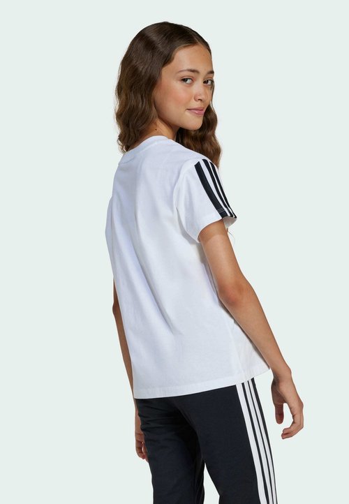 adidas ESSENTIALS TEE - Camiseta estampada - white black — photo 2