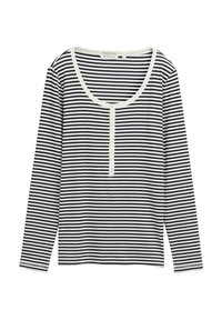 Langarmshirt - offwhite navy regular stripe