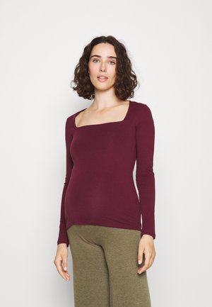 Anna Field MAMA Μπλούζα με μακριά μανίκια - dark red
