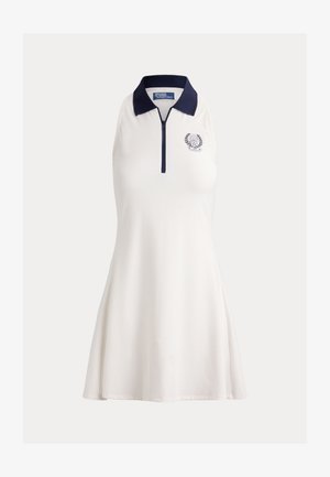 Polo Ralph Lauren, WIMBLEDON LOGO PERFORMANCE DRESS - Robe de jour - ceramic white/refined navy