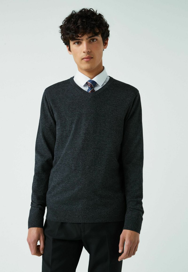 Next RICH V-NECK - Neule - charcoal grey