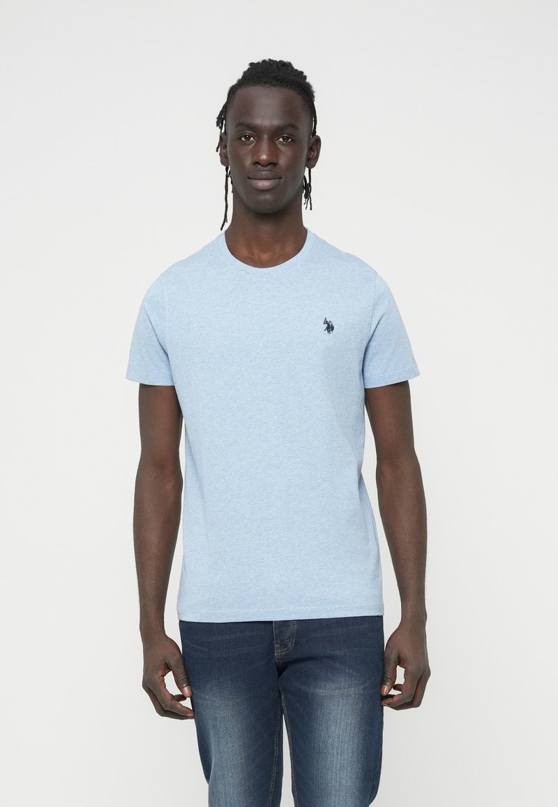 U.S. Polo Assn. T-shirt basic blauw gemêleerd U.S. Polo Assn. T-shirt basic blauw gemêleerd