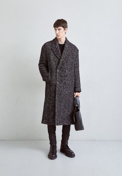J.LINDEBERG WILLY COAT - Klasszikus kabát - black melange